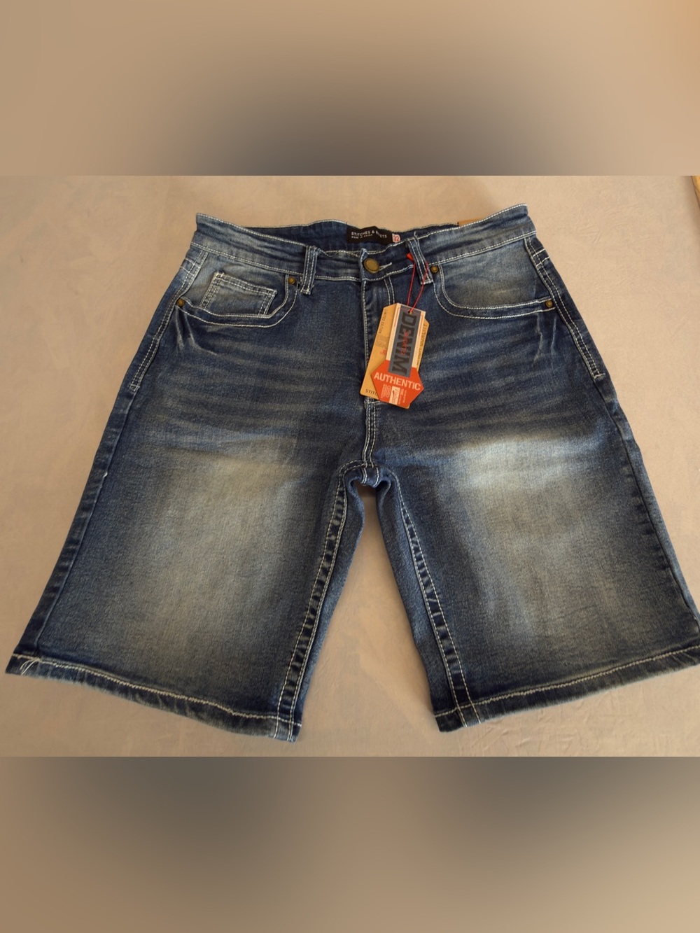 Relaxed Fit Men's Denim Shorts in Blue by NOR